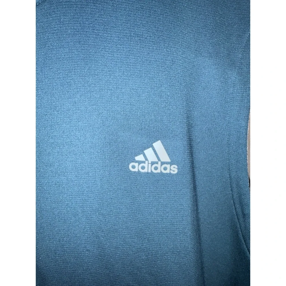 Adidas Climaheat Golf Vest Teal Blue Grey Insulated Full Zip Pockets‎ Men's 2XL - Picture 2 of 4